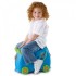 Trunki komplet kovček Trixie in Saddle Bag modra